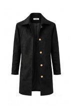 Vanessa Faux Suede Coat Black