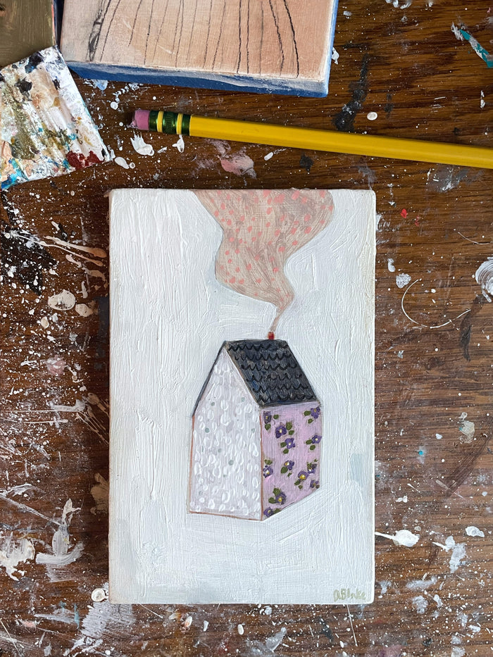 A home made of violets and light