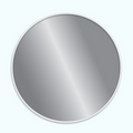 Accessories Es9 Ww 60Cm Round Mirror Wall Panel 30.0Cm*30.0Cm*3.0Cm