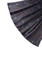 Aisley Tarot Card Black Midi Skirt