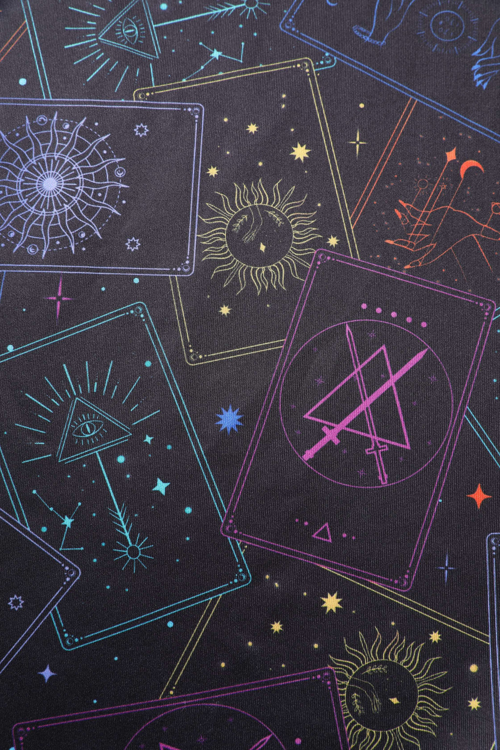 Aisley Tarot Card Black Midi Skirt