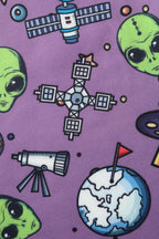 Claudia Purple Alien & UFO Space Dress