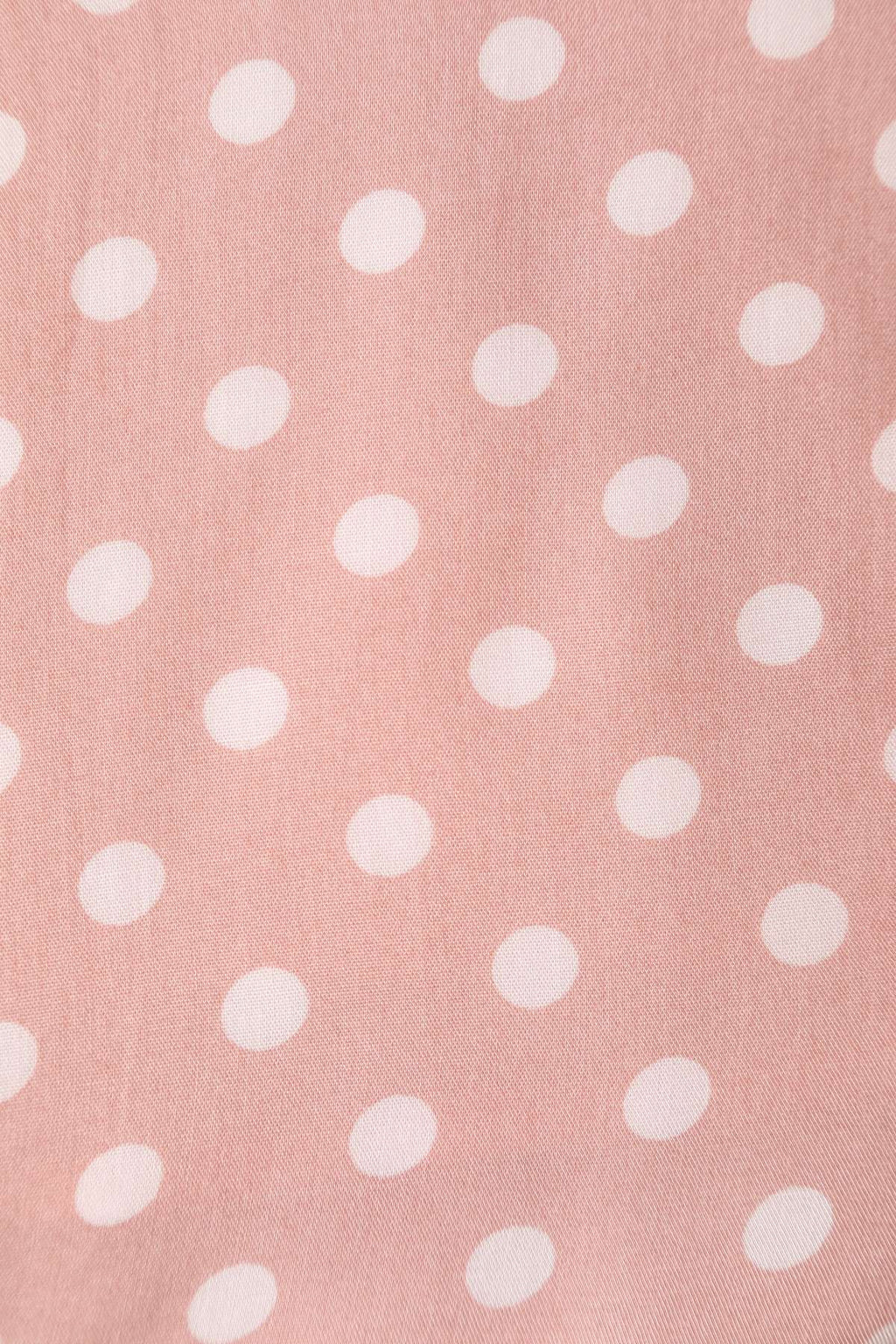 Amanda Polka Dot Flared Dress In Pink