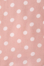 Amanda Polka Dot Flared Dress In Pink