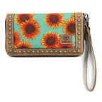 Ariat Sunflower Clutch Wristlet Wallet A770015427