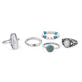 Attitude Jewelry by Montana Silversmiths Ivory Skies Set of 5 Rings ARG6247