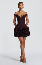 Aveta Mini Dress - Plum
