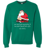 Bad Santa Nice List T-Shirt & Apparel Long Sleeve Crewneck Clover