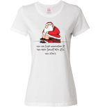 Bad Santa Nice List T-Shirt & Apparel Ladies T White