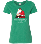 Bad Santa Nice List T-Shirt & Apparel Ladies T Green