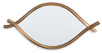 Bartner - Accent Mirror - Antique Gold Finish