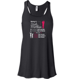 Being A Single Mother T-shirt & Apparel Bella Flowy Tank Black