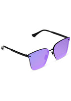 Bella V Polarized Sunglasses in Black/Purple