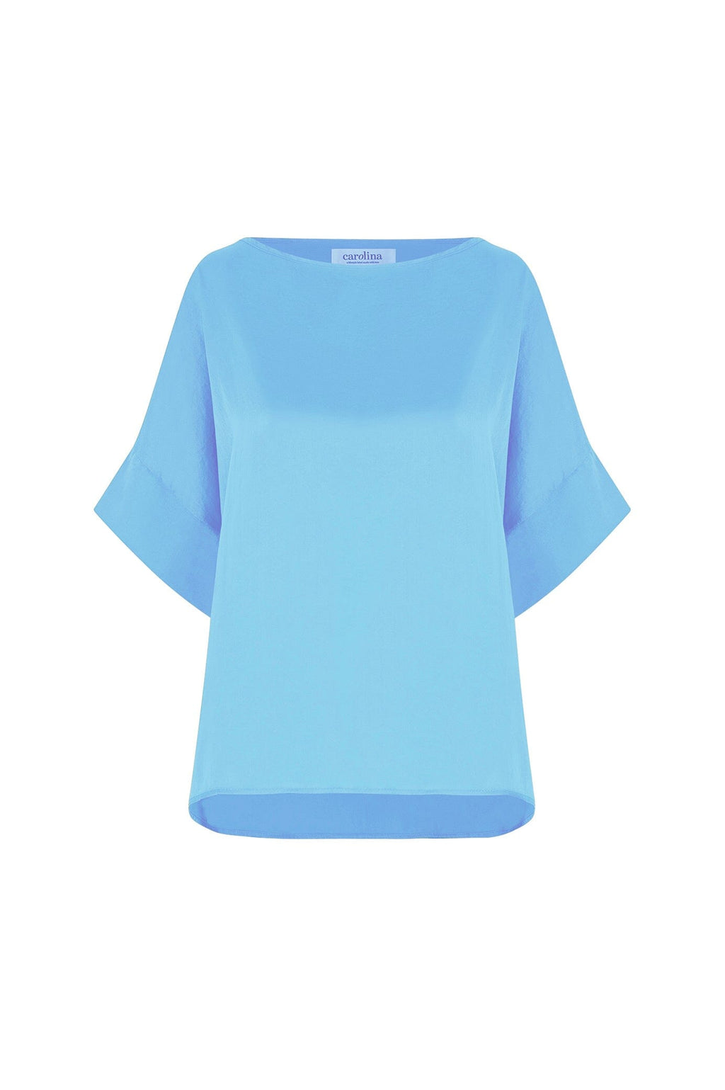 Bianca Short Sleeve Top Ocean Blue