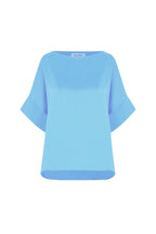 Bianca Short Sleeve Top Ocean Blue