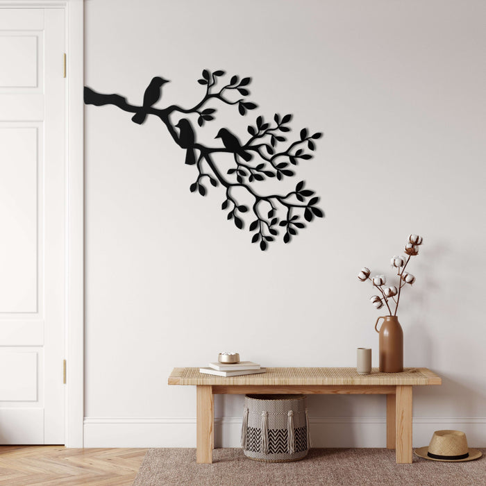 Birds on Branch Metal Wall Art - Decor available at Dekadron for $64.90