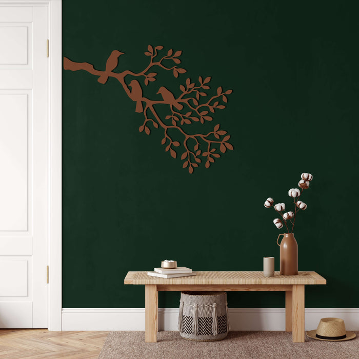 Birds on Branch Metal Wall Art - Decor available at Dekadron for $69.90