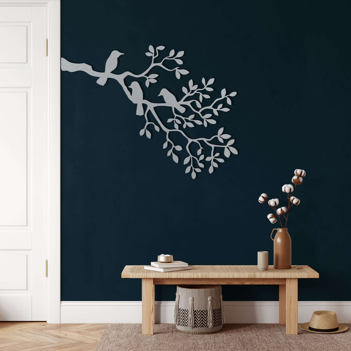 Birds on Branch Metal Wall Art - Decor available at Dekadron for $69.90