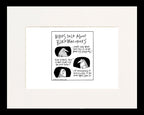 Birds Talk About Birdwatchers Cartoon Print