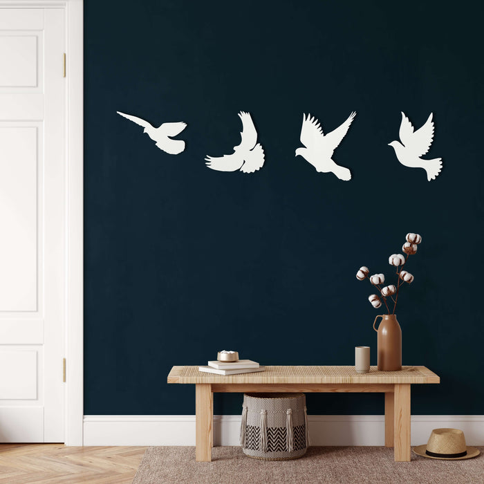 Set of 4 / White
