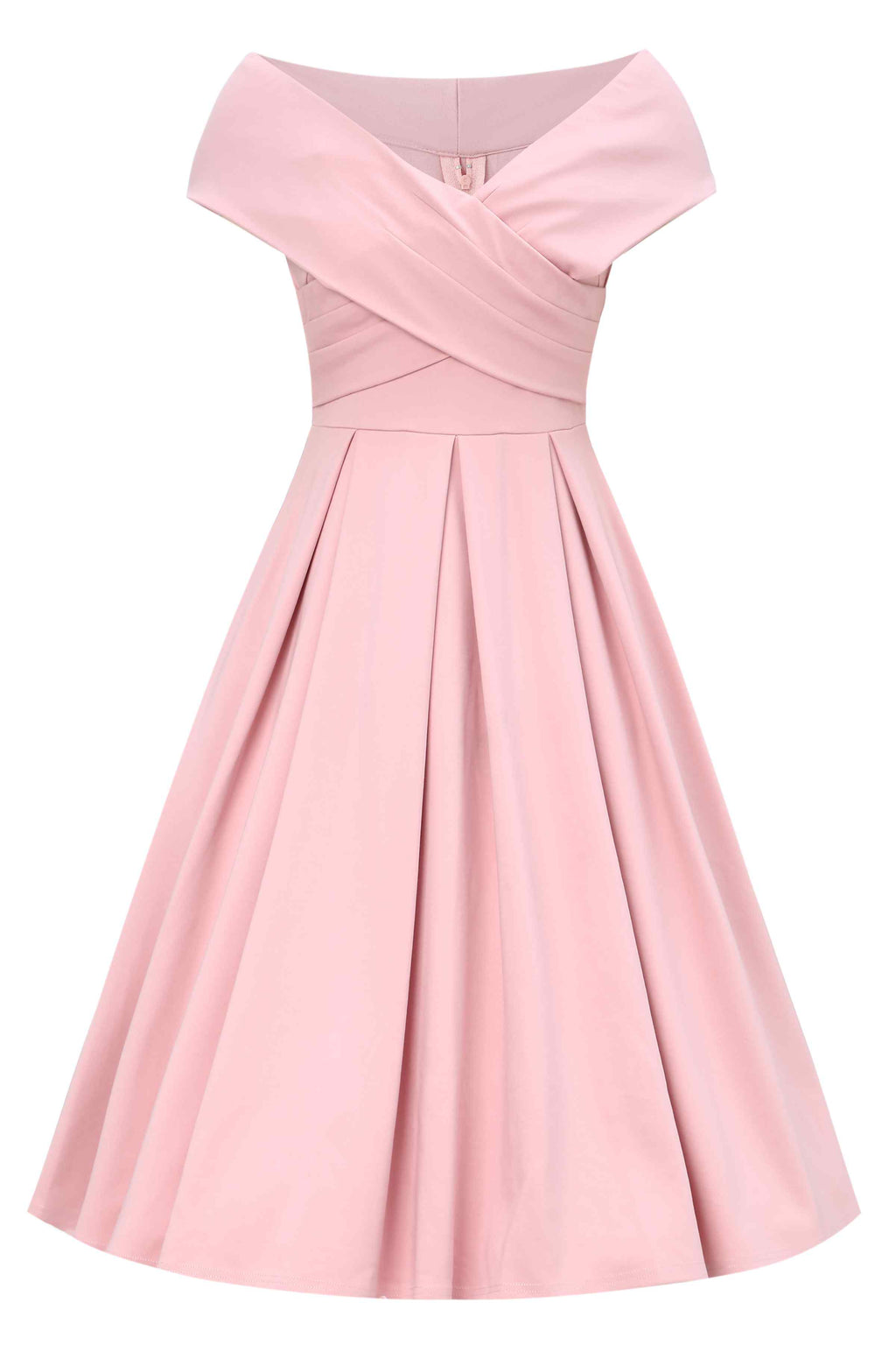 Beverly Blush Pink Off Shoulder Dress