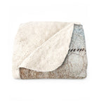 Book Lover Sherpa Blanket — "It's Not Hoarding If It's Books" Cozy Reading Throw