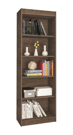 Bookcase 0187R-358 Sapiranga 5 Shelves   Mocaccino Rustico  (Limited 3 Months Warranty)