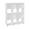 Bookcase Book 3466 Ten Niches  91*25*109Cm White  (Limited 3 Months Warranty)