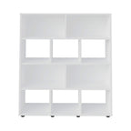 Bookcase Book 3466 Ten Niches  91*25*109Cm White  (Limited 3 Months Warranty)