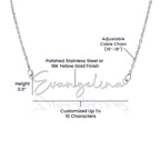 Boyfriend's Mom Gift, Signature Name Necklace, "Second Mom"
