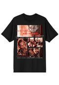 Bioworld Bride of Chucky Unisex Tee in black with Tiffany front graphic on horror fandom rave festival top — front view