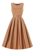 Helen Brown Cotton Sleeveless Midi Dress