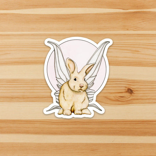PinkPolish Design Stickers "Bunny Fae" Vinyl Die Cut Sticker