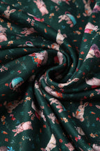 Brenda Bunny Green Flared Dress