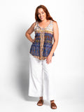 Chilli Top in Aztec Blue