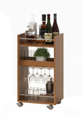 Cabinet Brito 4628 Compact Bar Cart  40*40*74.5 Cm Cherry (Limited 3 Months Warranty)