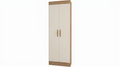 Cabinet Uruguay 0184R-355 2 Doors  H183*W62*D32Cm Canela/ Off White ( Limited 3 Months Warranty )