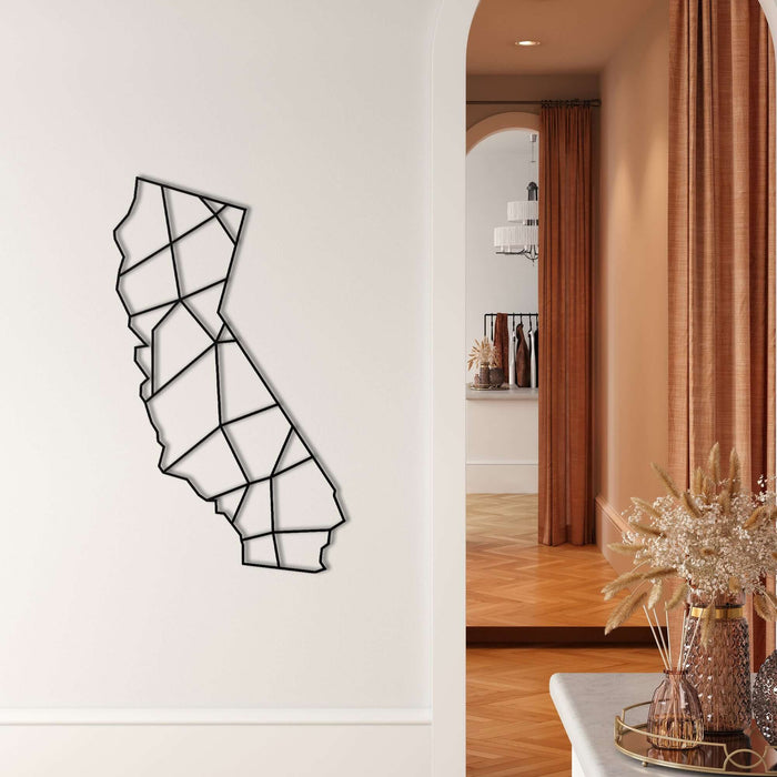California Map Metal Wall Art - Decor available at Dekadron for $79.90