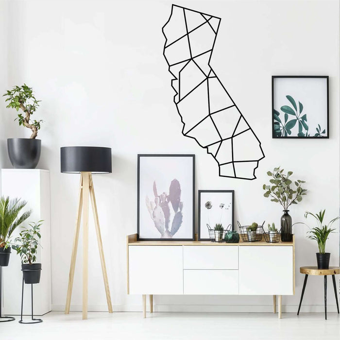 California Map Metal Wall Art - Decor available at Dekadron for $99.90