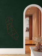 California Map Metal Wall Art - Decor available at Dekadron for $84.90