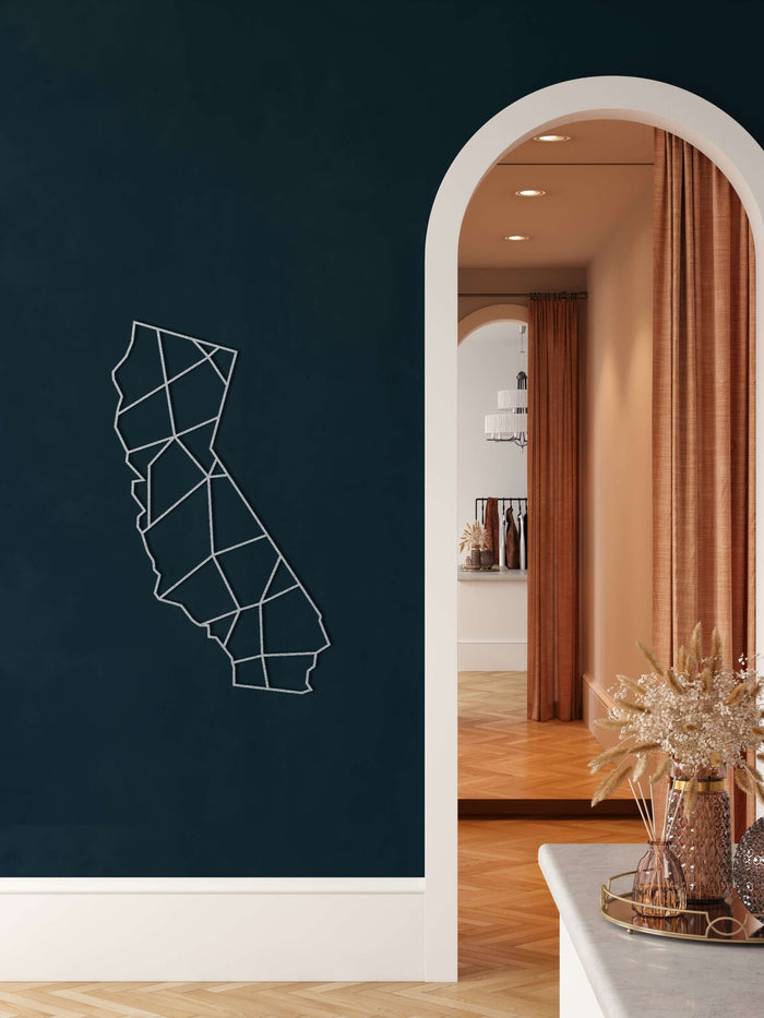 California Map Metal Wall Art - Decor available at Dekadron for $84.90