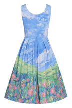 Amanda Cat Adventure Swing Dress In Pastels