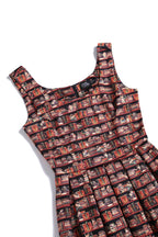 Amanda Cat and Book Swing Dress