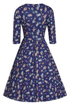 Billie Purple Cat In Space Print Dress