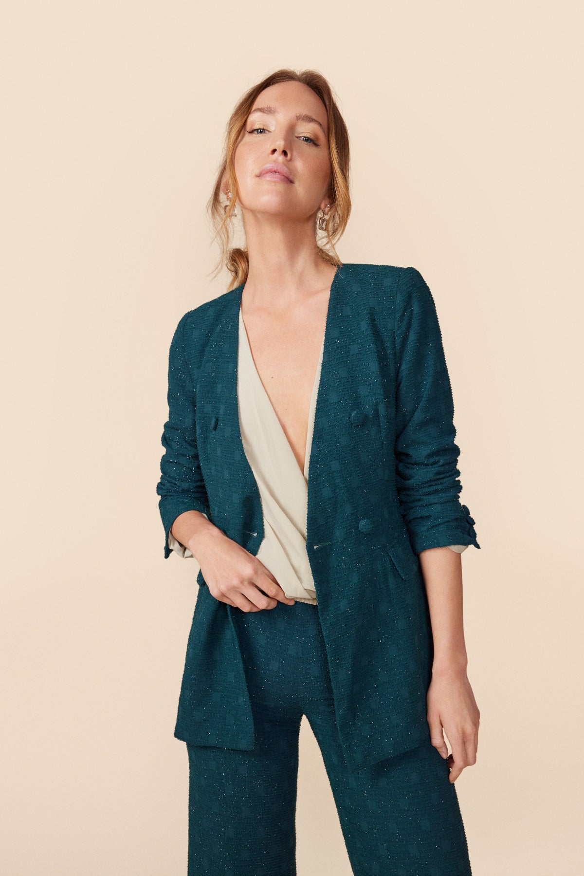 Chaqueta Pia Jacquard · Alegoria ·