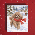 Christmas Card, Toy Poodle Dog (5 fur color options)