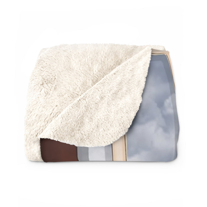 Christmas Cozy Sherpa Blanket – 'Merry Christmas Noel' Fireplace Girls Holiday Throw