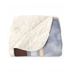 Christmas Cozy Sherpa Blanket – 'Merry Christmas Noel' Fireplace Girls Holiday Throw