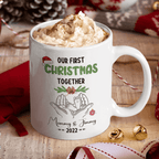 Christmas Gift, Personalized Coffee Mug: Our First Christmas Together...