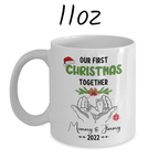 Christmas Gift, Personalized Coffee Mug: Our First Christmas Together...